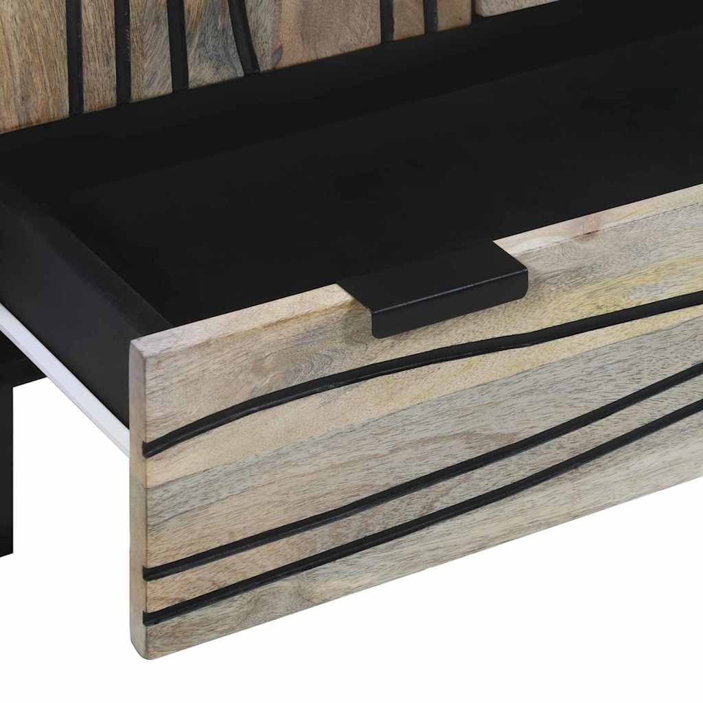 Skåp Vit och Svart 60 x 33.5 x 100 cm