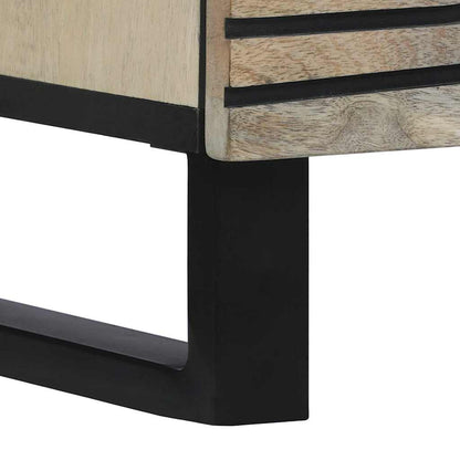 Skåp Vit och Svart 60 x 33.5 x 100 cm