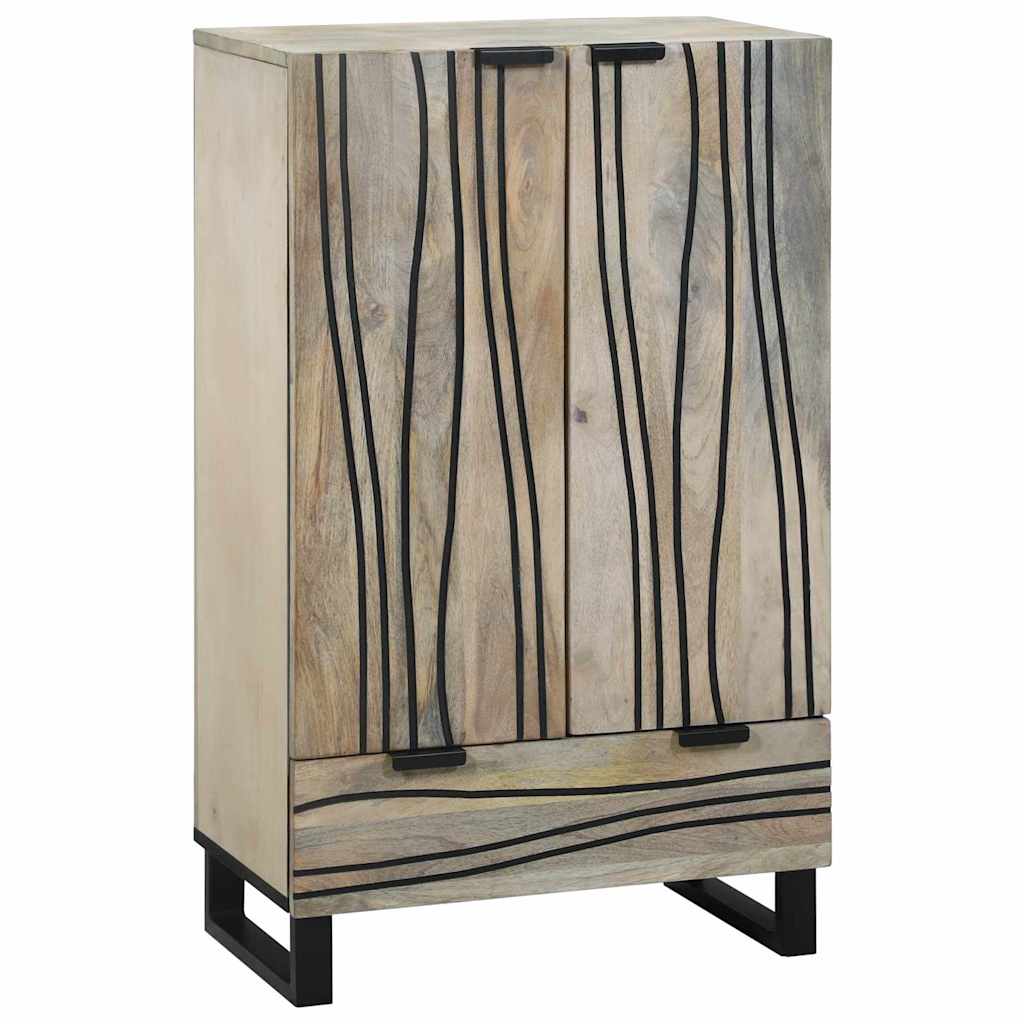 Skåp Vit och Svart 60 x 33.5 x 100 cm