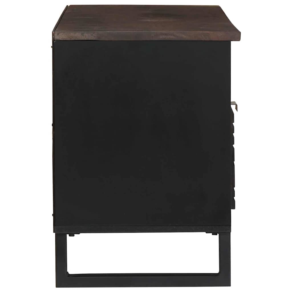 TV-Möbel Trä TV-Skåp med låda Brun 105 x 33 x 46 cm massivt mangoträ