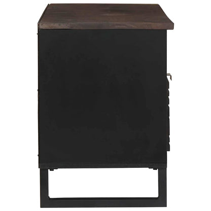 TV-Möbel Trä TV-Skåp med låda Brun 105 x 33 x 46 cm massivt mangoträ