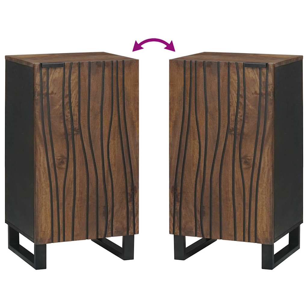 Skåp Brun 40 x 33 x 75 cm massivt mangoträ