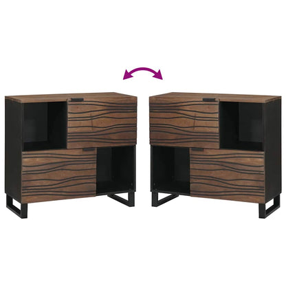 Skåp Trä 80x33.5x75 cm i massivt mangoträd