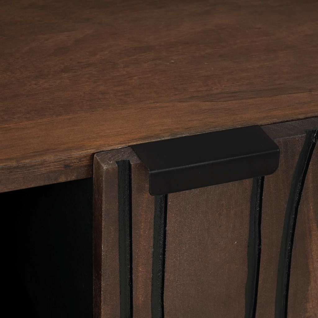 Skåp Brun 90 x 33 x 75 cm massivt mangoträ