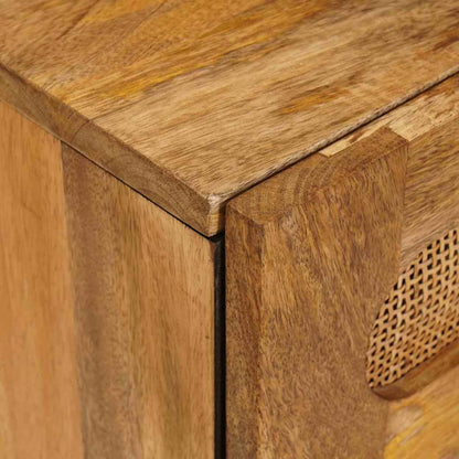 Sängbord Nattduksbord Trä Naturfärg 50 x 33 x 60 cm Massivt mangoträ
