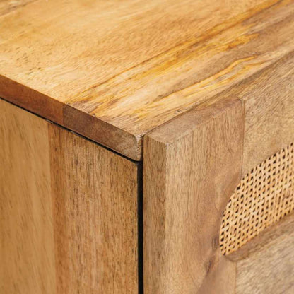 Sängbord Nattduksbord Trä Naturfärg 50 x 33 x 60 cm Massivt mangoträ