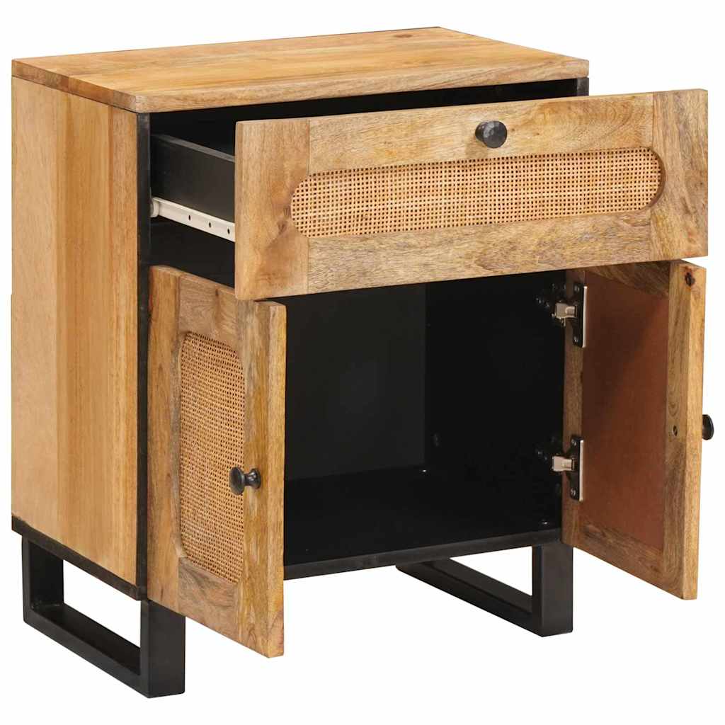 Sängbord Nattduksbord Trä Naturfärg 50 x 33 x 60 cm Massivt mangoträ