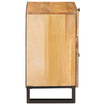Sängbord Nattduksbord Trä Naturfärg 50 x 33 x 60 cm Massivt mangoträ