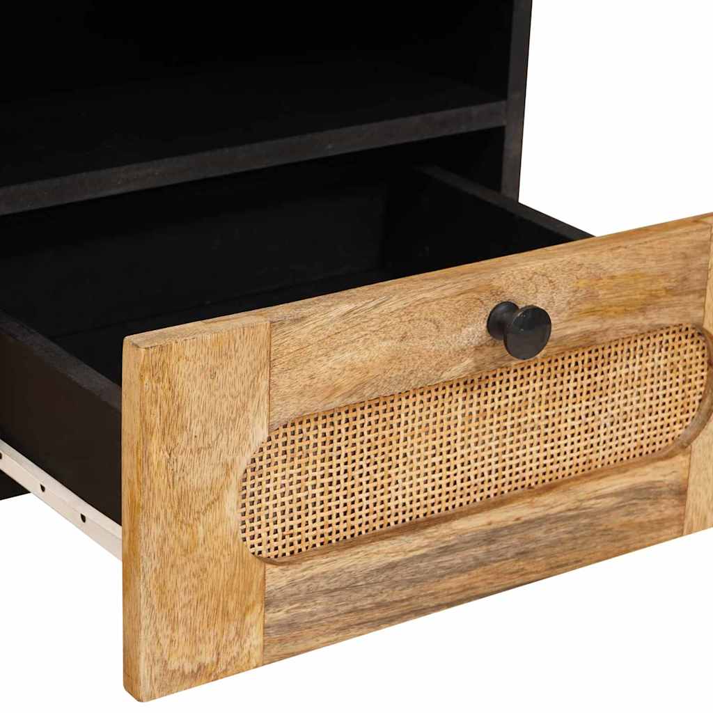 Soffbord Artisan Ek med låda 80 x 54 x 40 cm Massivt mangoträ