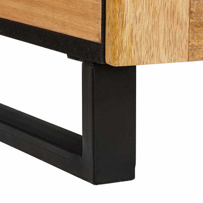 Soffbord Artisan Ek med låda 80 x 54 x 40 cm Massivt mangoträ