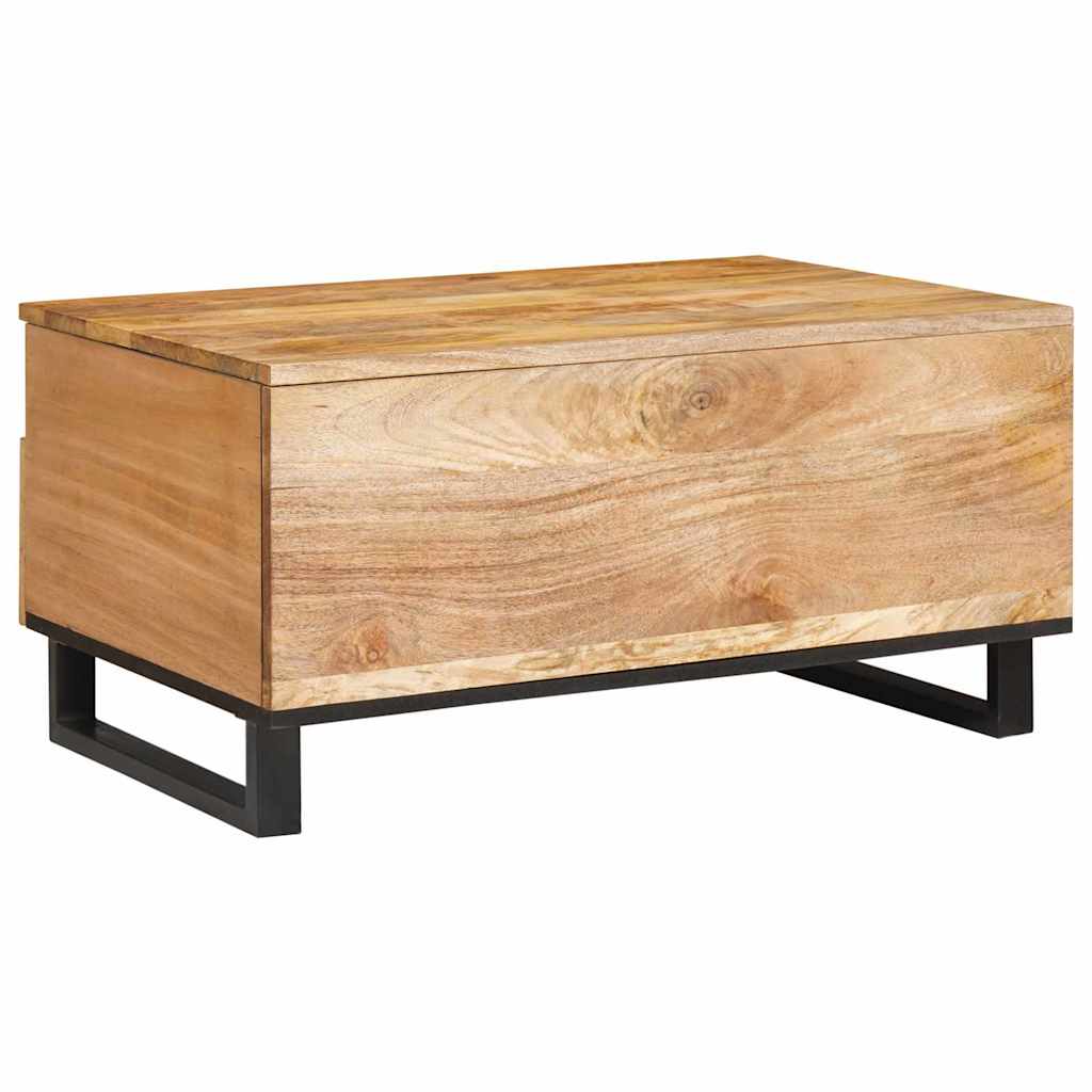 Soffbord Artisan Ek med låda 80 x 54 x 40 cm Massivt mangoträ