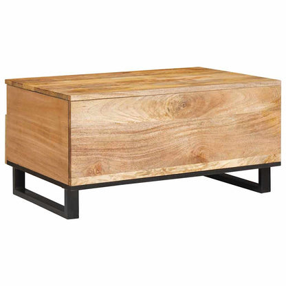 Soffbord Artisan Ek med låda 80 x 54 x 40 cm Massivt mangoträ