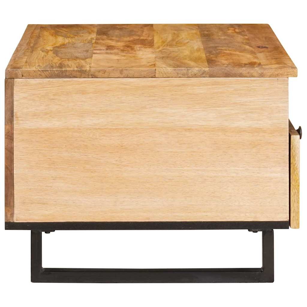 Soffbord Artisan Ek med låda 80 x 54 x 40 cm Massivt mangoträ