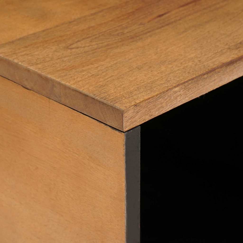 Soffbord Brun med hylla Ljusbrun 80 x 50 x 40 cm Massivt akaciaträ