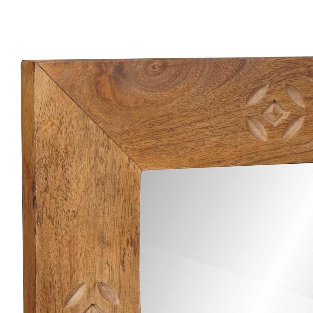 Badrumsspegel med spegel Ljusbrun 70 x 50 x 2,5 cm