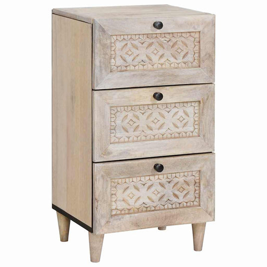 Sideboard med låda Vit 33.5 x 40 x 75 cm