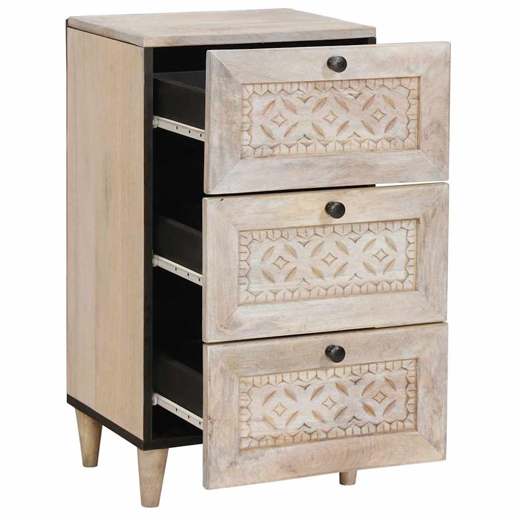 Sideboard med låda Vit 33.5 x 40 x 75 cm
