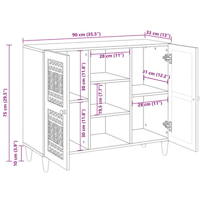 Sideboard Vit 33,5 x 90 x 75 cm