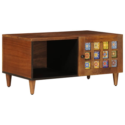 Soffbord Brun 80 x 50 x 40 cm Massivt mangoträ