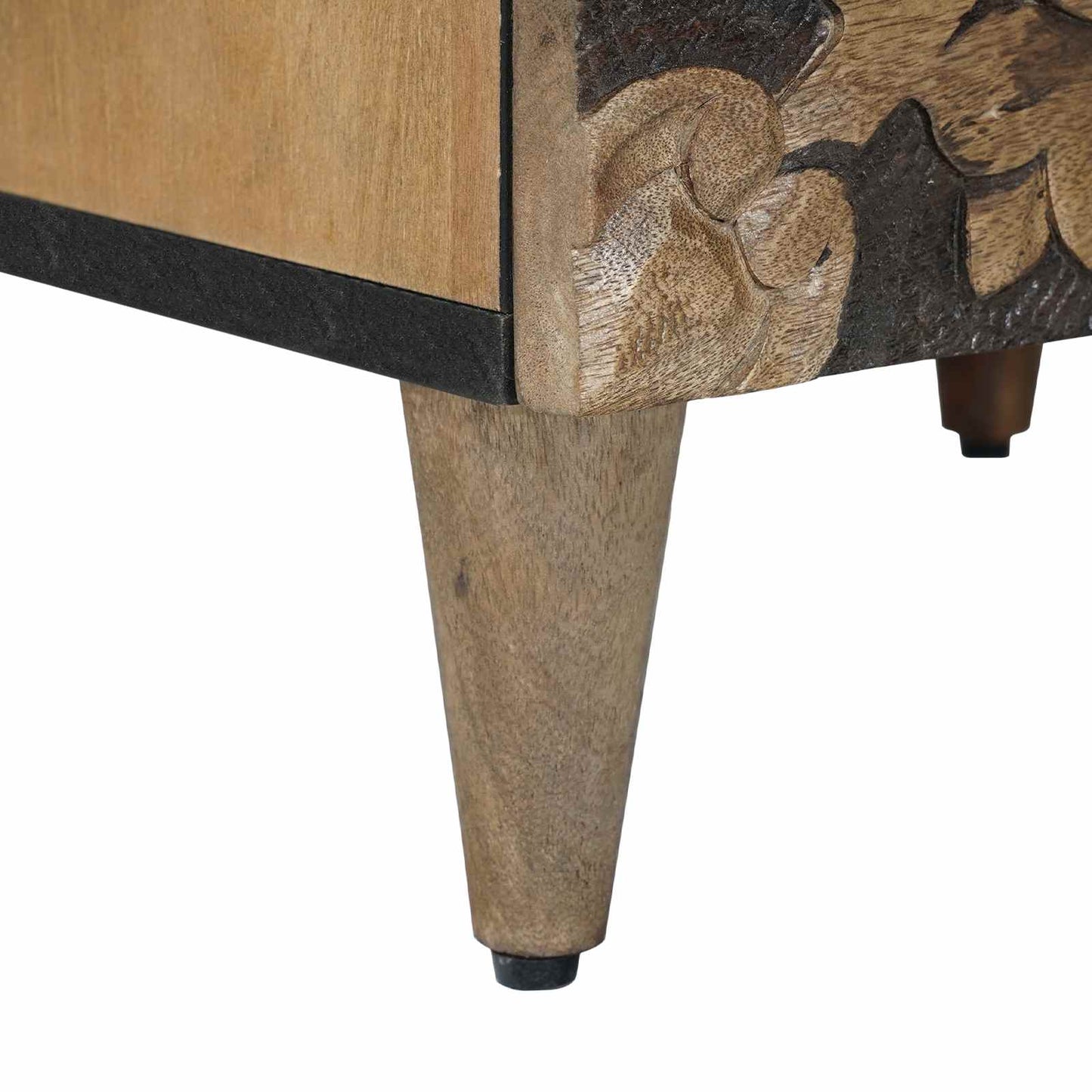 Nattduksbord 2 pcs Brun 40 x 33,5 x 46 cm Massivt mangoträ