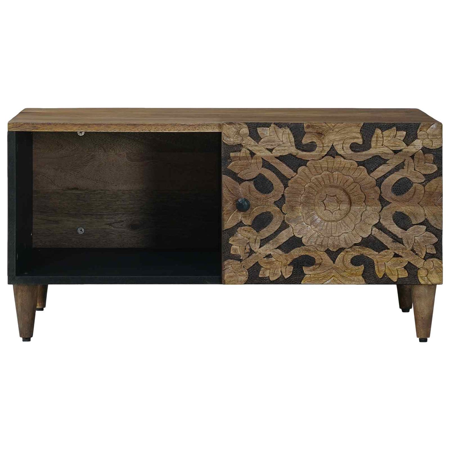 Kaffeebord Brun 80 x 50 x 40 cm Massivt mangoträ