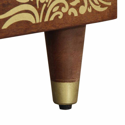 Soffbord Brun honungsbrun 80 x 50 x 40 cm massivt mangoträ