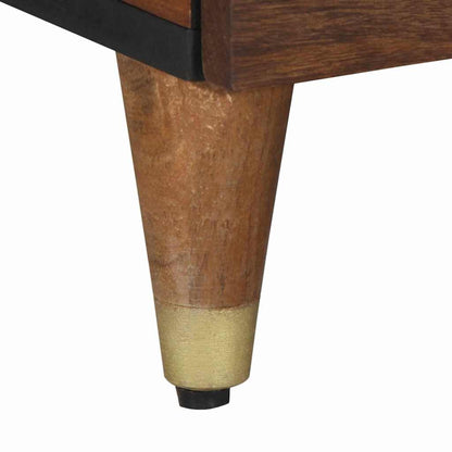 Soffbord Brun honungsbrun 80 x 50 x 40 cm massivt mangoträ