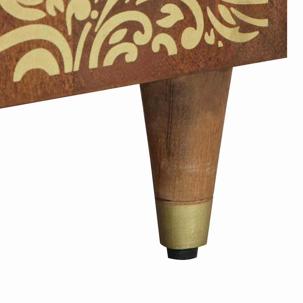 Sängbord Nattduksbord Honungsbrun 50 x 33 x 60 cm massivt mangoträ