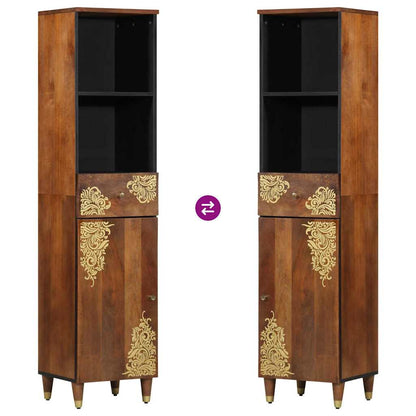 Skåp Brun honungsbrun 38 x 33.5 x 160 cm Massivt Mangoträ