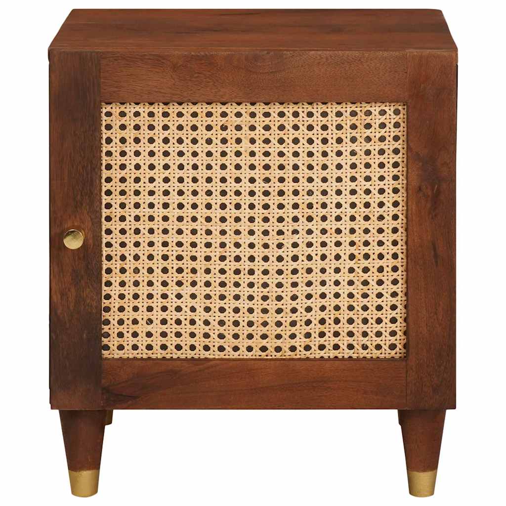 Sängbord Nattduksbord Brun 40 x 33,5 x 46 cm Massivt akaciaträ