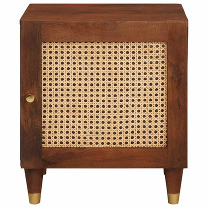 Sängbord Nattduksbord Brun 40 x 33,5 x 46 cm Massivt akaciaträ