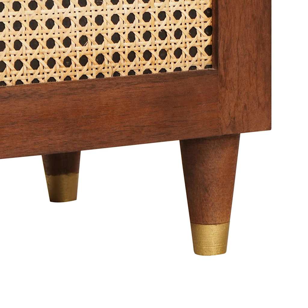 Skåp Trä Brun 60 x 33.5 x 75 cm Rör och massiv mangoträ