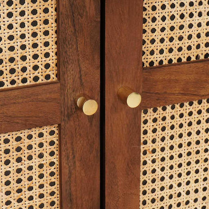 Skåp Trä och hyllor med låda Brun 60 x 33.5 x 100 cm