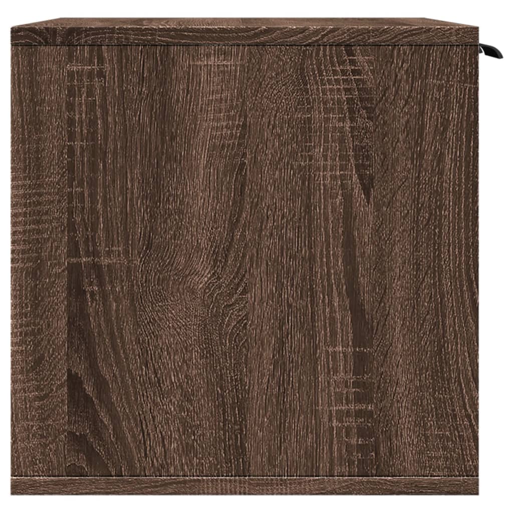 Kattmöbel Skåp för kattlåda Brun Ek 80x50x45 cm