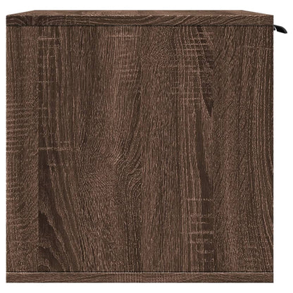 Kattmöbel Skåp för kattlåda Brun Ek 80x50x45 cm