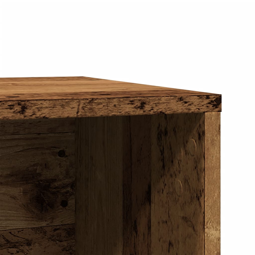 Kattmöbel Skåp för kattlåda Åldrat Trä 80x50x45 cm