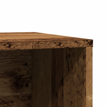 Kattmöbel Skåp för kattlåda Åldrat Trä 80x50x45 cm