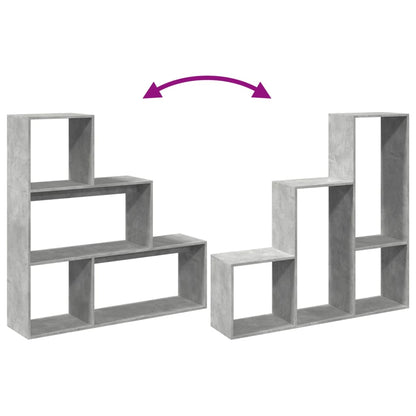 Bokhylla/Rumsavdelare 3 hyllor 123x29x123 cm konstruerat trä