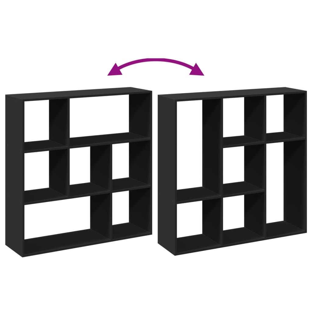 Bokhylla Svart 102x29x103,5 cm