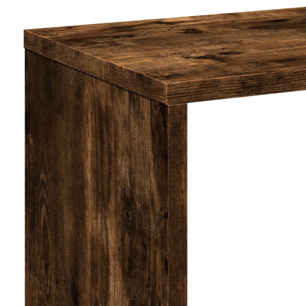 Bokhylla Rökfärgad Ek 67x25x161,5cm