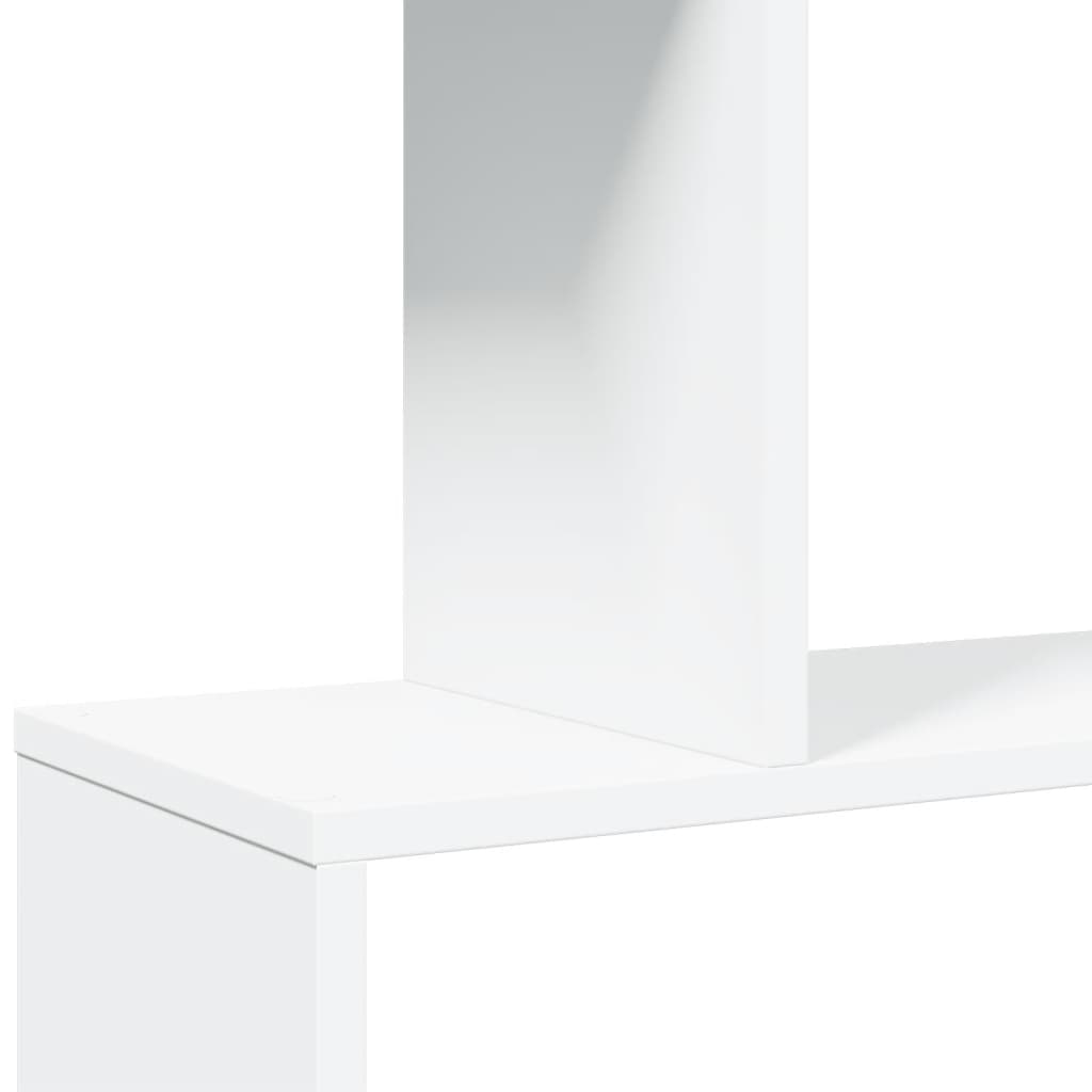 Bokhylla Vit Rumsavdelare 6 hyllor 70x24x193 cm