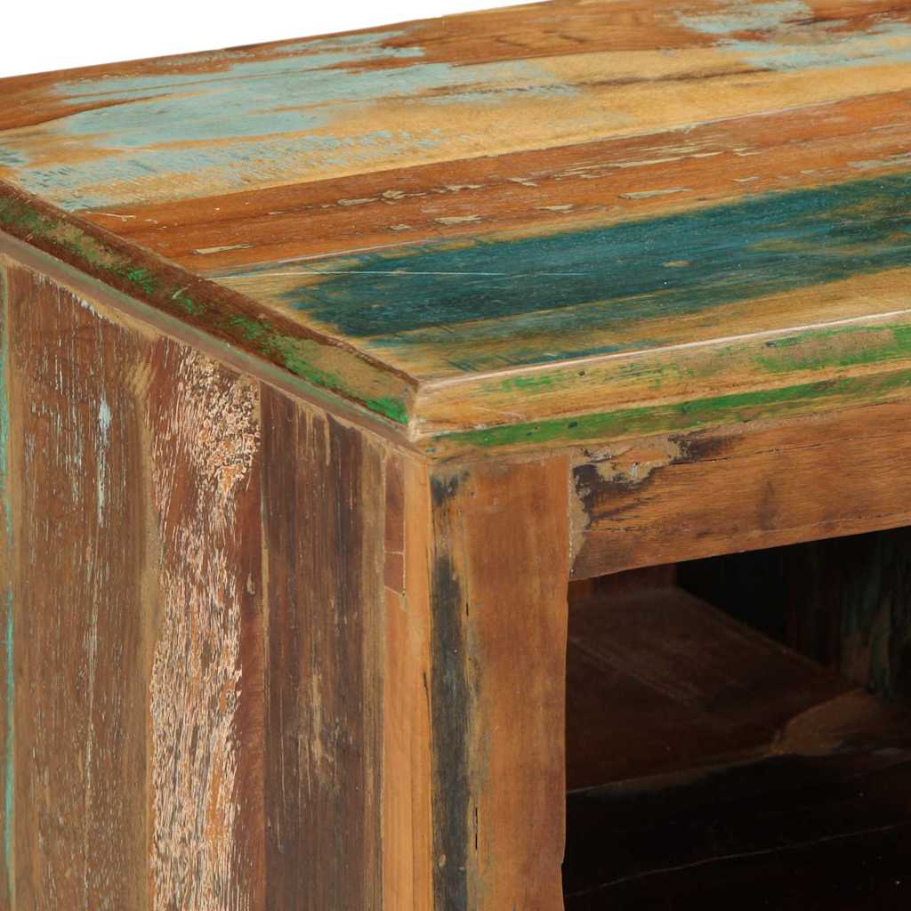Skoställ Brun Skoskåp med hylla Brun 110 x 35 x 40 cm Solid återvunnen trä