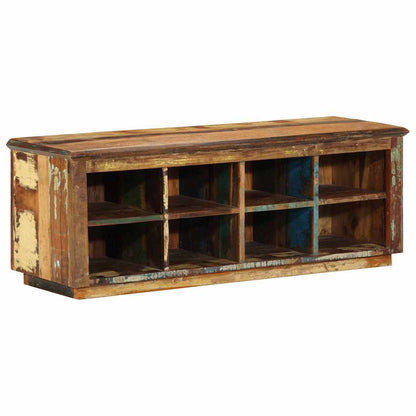 Skoställ Brun Skoskåp med hylla Brun 110 x 35 x 40 cm Solid återvunnen trä