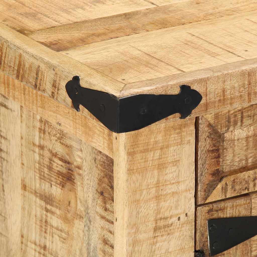 Soffbord Trä med låda Brun 90 x 50 x 40 cm Massivt Mangoträ
