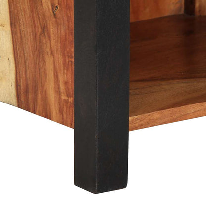 Sängbord Nattduksbord Trä med låda Brun 40 x 35 x 50 cm massivt akacia