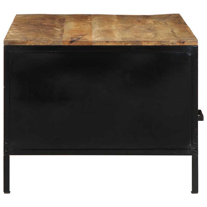 Soffbord Trä med låda Brun 90 x 50 x 40 cm Massivt Mangoträ
