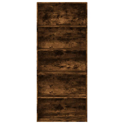 Bokhylla Rökfärgad Ek 80x30x189 cm