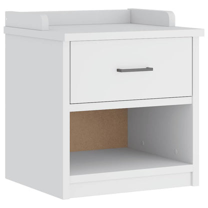 Hallbänk SANDNES Vit 45x40x50 cm massiv Trä furu