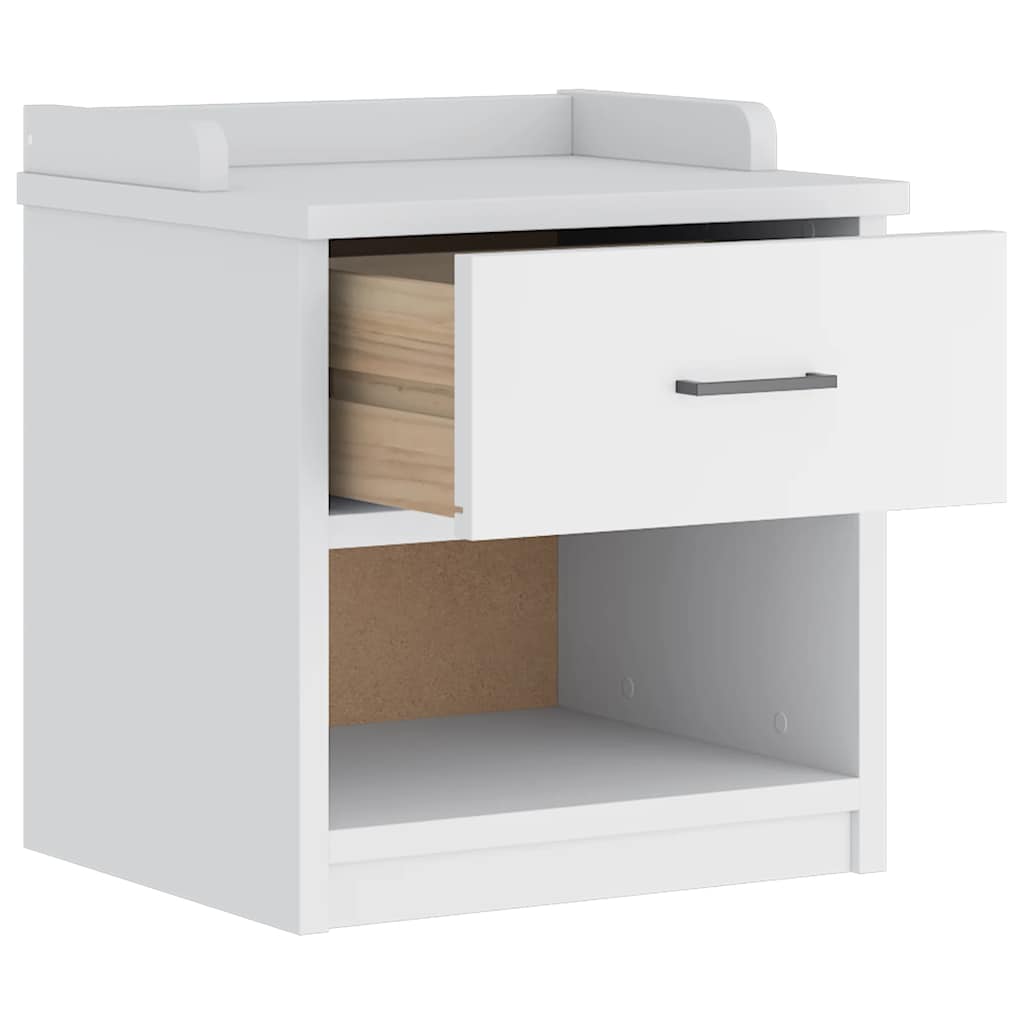 Hallbänk SANDNES Vit 45x40x50 cm massiv Trä furu