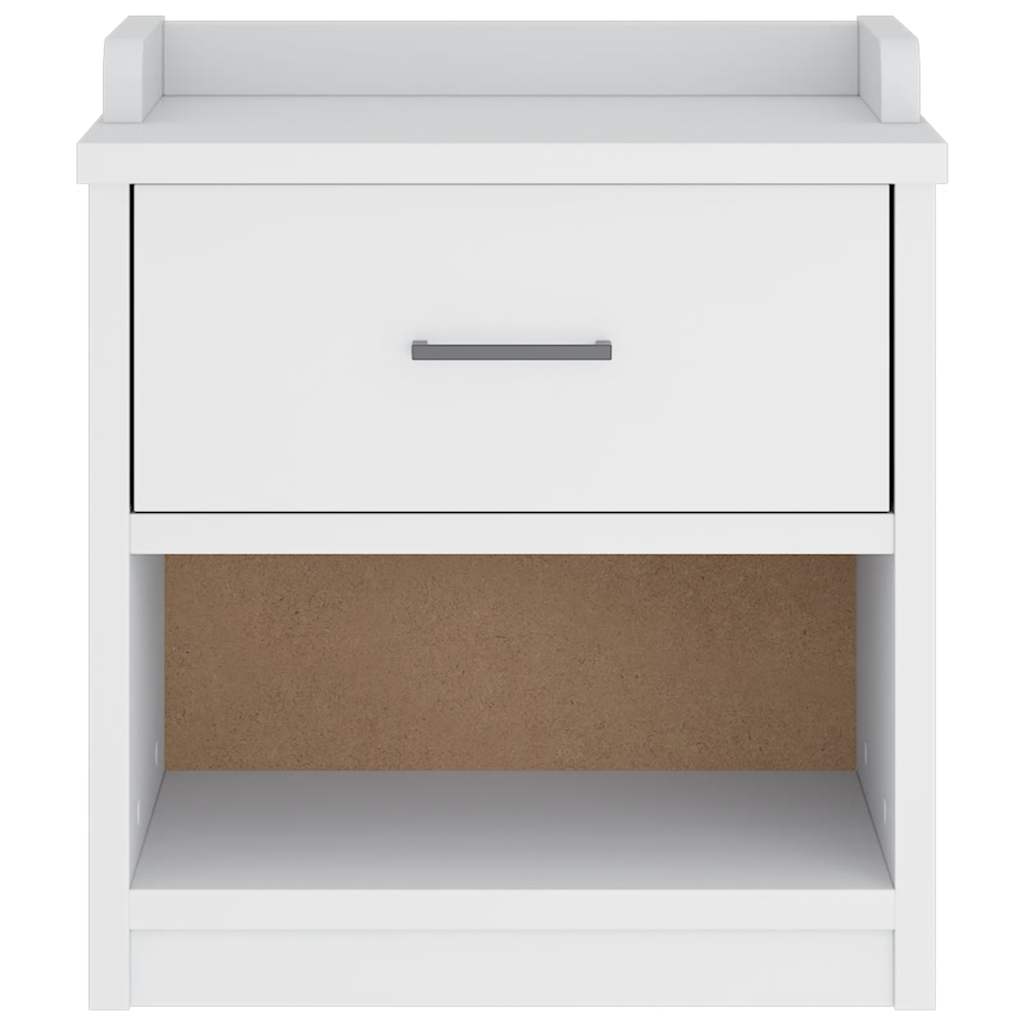 Hallbänk SANDNES Vit 45x40x50 cm massiv Trä furu